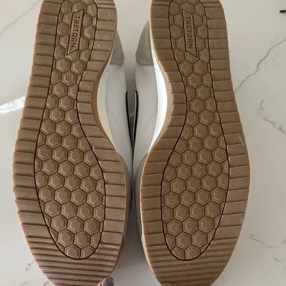 Tretorn Women's Pink, White, and Beige Sneakers - Picture 5 of 6